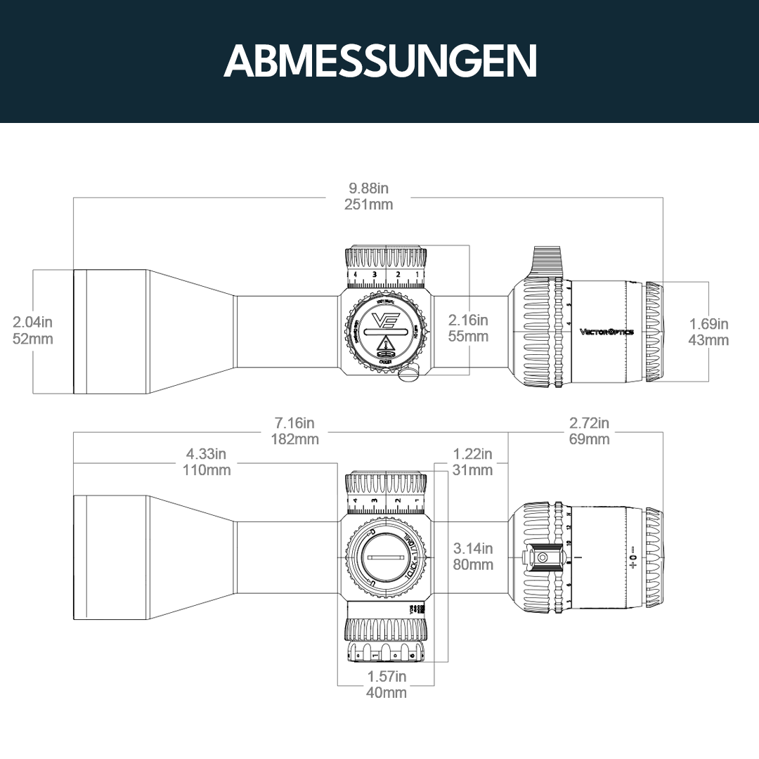 Vector Optics SCFF-73 Veyron 4-16x44 HD CTR