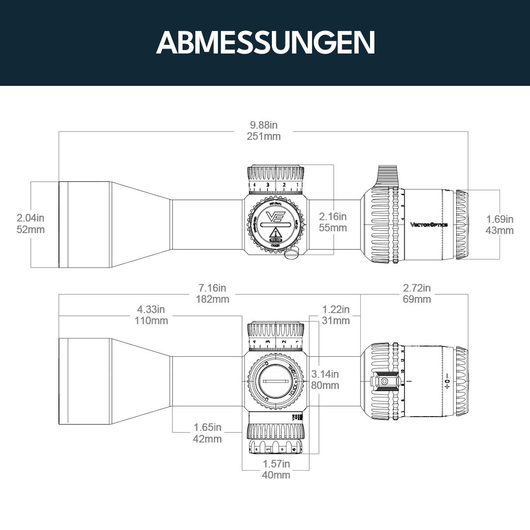Vector Optics SCFF-78 Veyron GENII 4-16x44 HD DCR FFP