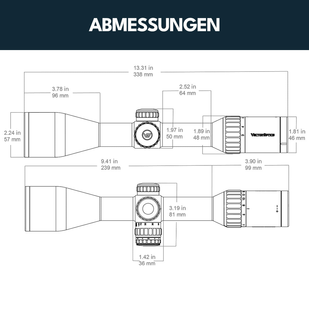 Vector Optics SCOL-65 Continental x6 3-18x50 Fiber