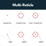 Vector Optics SCRD-M36 Frenzy-X 1x22x26 MOS Multi Reticle