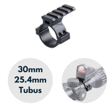 Vector Optics SCTM-21 kurze 21mm Picatinny Rail zur Montage am 30mm / 25,4mm Tubus